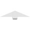 Ekena Millwork Eugene Architectural Grade PVC Gable Bracket, 36"W x 7 1/2"H x 4"D x 6"F, 5/12 Pitch GBP036X08X0406EUG00 - alternate 2